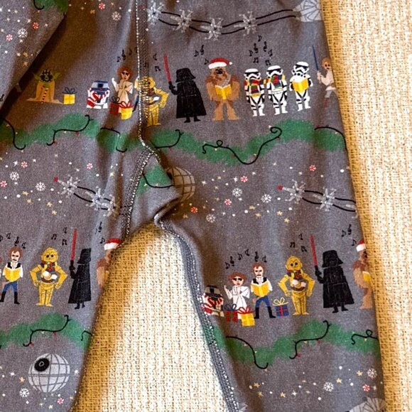Hanna Andersson Size 85 cm 2T Star Wars Carolers R2D2 Christmas Pajamas PJs - Picture 4 of 5